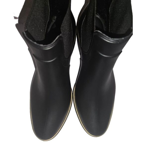 Kate Spade Chelsea Sedgewick Solstice Rain Boots Black US 9 MSRP $150 - Picture 12 of 12